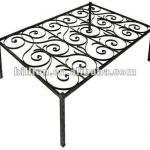 2012 china manufacturer metal table frame wrought iron tables chairs metal table frame
