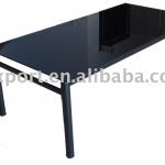 2012 Modern Glass Top with Metal Tube Coffee Table YS12-085B,YS-N12