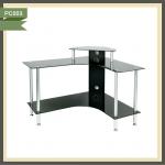 2013 glass computer table design/computer desk PC003 PC003
