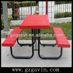 2013 hottest sale rust proof picnic tables/metal picnic tables/outdoor metal picnic tables with benches for sale C-007