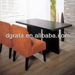 2013 modern wooden dining table set is used MDF board with veneer to be finished 2013 CFT-902