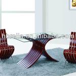 2013 new design plastic wood dining table NDT-114