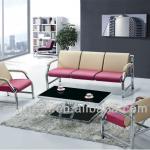 2013 new style Sponge purple leather office sofa with cheap price 307-317 series office sofa
