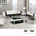 2013 office leather sofa was made of genuine leather and stainless steel legs 2013-124-1/2/3