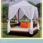 2013 poly rattan Outdoor furniture Rattan/Wicker Round sun bed YB5004