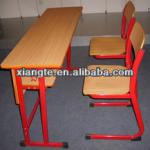 2013HOT!!!modern double school sets/school desks and chairs/school furniture XT-LP22
