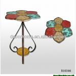 2013New Antique Metal Flower Shape Table Top Dining Room Furniture B10346