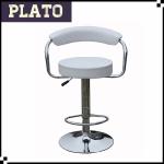 2014 hot sale PVC rotate bar chair with backrest,fashion bar stool BS019