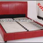 2014 Modern Good Quality Double Leather Bed CG-LBD127