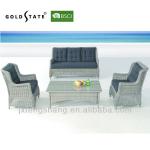 4pcs Alum Frame Rattan Sofa / TABLE CHAIR Sets Outdoor Garden GF1304057