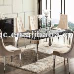 6 Seater Modern Tempered Glass Dining Table W072 W072