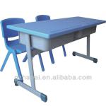 A-12309 Comfortable Double Students School Desk And Chair A-12309
