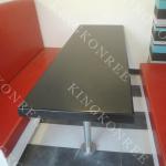 acrylic solid surface black dining table120*60cm KKR