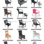 Aluminum Frame Outdoor Wicker Rattan Dining Chairs TF---DC