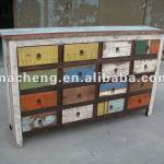 Antique 16 Drawers Colorful Cabinet MCAP5551
