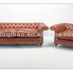 Antique Leather Sofa Set Designs and Prices LQB-837