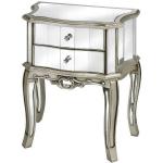 Argente Antique French Mirrored 2 Drawer Bedside Table GS-fm-5230