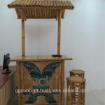 BFS-14035 - Bamboo outdoor furniture - Bamboo Tiki Bar Set with Stools BFS-14035