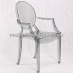 bright colored stacking Leisure Plastic Louis ghost chair PC885
