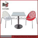 cafe square wooden table and chair DT-737-1