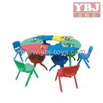 Cheap Kids plastic round table and chairs Y1-274