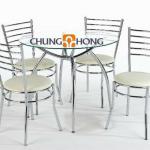 Chung Hong Hot Sale Chrome Steel Dining Room Furniture Sets CHH-HS016