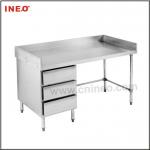 Commercial Kitchen Stainless Steel Hotel Furniture With Drawer(INEO are professional on commercial kitchen project) SS84-75-1500