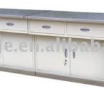 composite hospital operating table with stainless steel base and surface C14