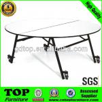 Convenient Hotel folding table with wheels CT-9003 folding table
