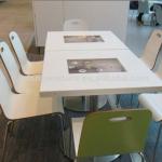 CT-4020 Corian acrylic solid surface restaurant table CT-4020