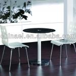 D700*730 size round marble bottom coffee restaurant table CX-DT002