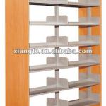 decorative commercial bookcase/wooden and metal library bookshelf best used in library BF014-XT