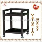 deluxe wood trolley for beauty equipemnt B-694(red_wine)