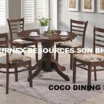 Dining set, wooden dining set, wood furniture COCO
