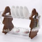 dish rack/drainer,plate rack/holder,kitchen rack,red colored WK-A512