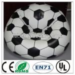 Durable cheap round PVC inflatable football shaped sofa rbu21520