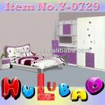 E1 MDF board Hot sales cute cheap girls bedroom purple furniture#Y0729 Y0729