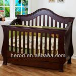 Elegant mahogany wood cribs JTFB018