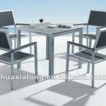 environmental plastic wood dining set/dining room furniture FSM-003