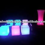 epoxy resin led cube, Led glow cube stool, led chair, illumiated furniture, YM-4653