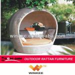 Exclusive rattan garden furniture sun bed PEC136