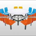 fireproof surface round canteen dining table sets CT008 , canteen furniture CT009