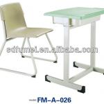 FM-A-026 Single seat children school desk and chair made in china FM-A-026
