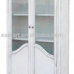 french style furniture - antique white display cabinet BR-513