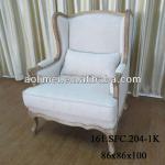 French Upholstered Wingback Chairs 161.SFC.204-1K