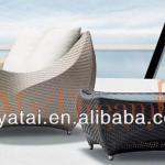 garden furniture rattan sofas single sofa with table CF63-9001