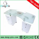 glass top manicure tables with CE DP-3453 manicure tables