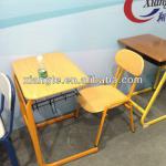 Heavy durable school desk and chair/school single desk and chair,school furniture WO-026-TX