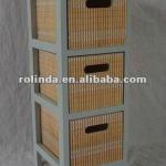 high-grade multi wicker drawer cabinet Rs-686