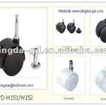 High quality Different types Furniture plastic twin wheel casters from caster wheel factory YD-W151-W303